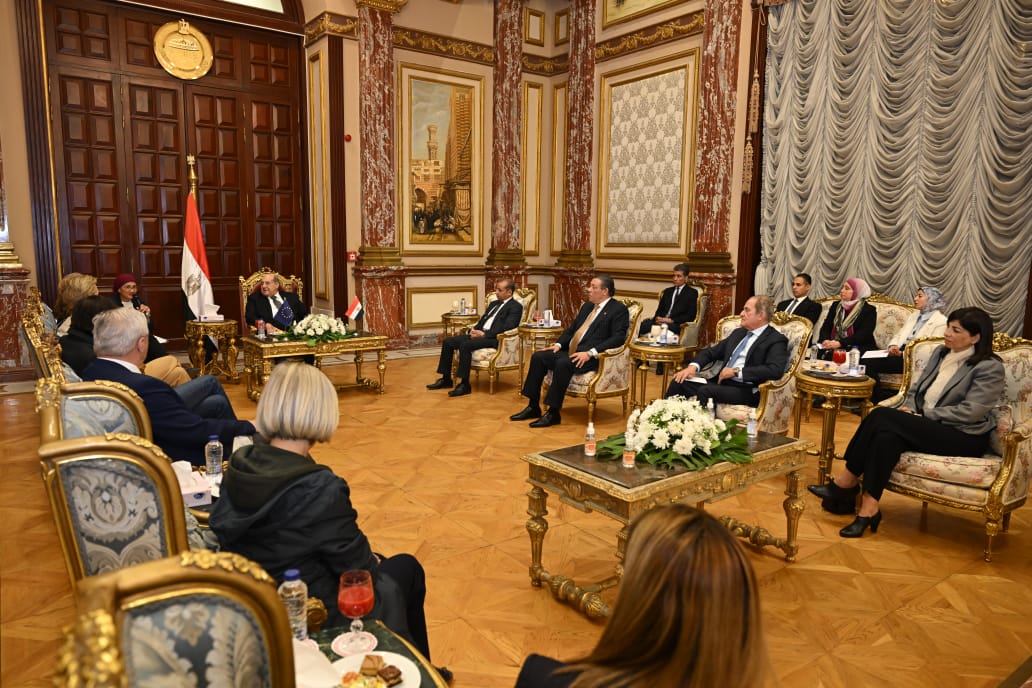 رئيس الشيوخ يستقبل وفد تحالف الاشتراكيين والديمقراطيين بالبرلمان الأوروبي (4)