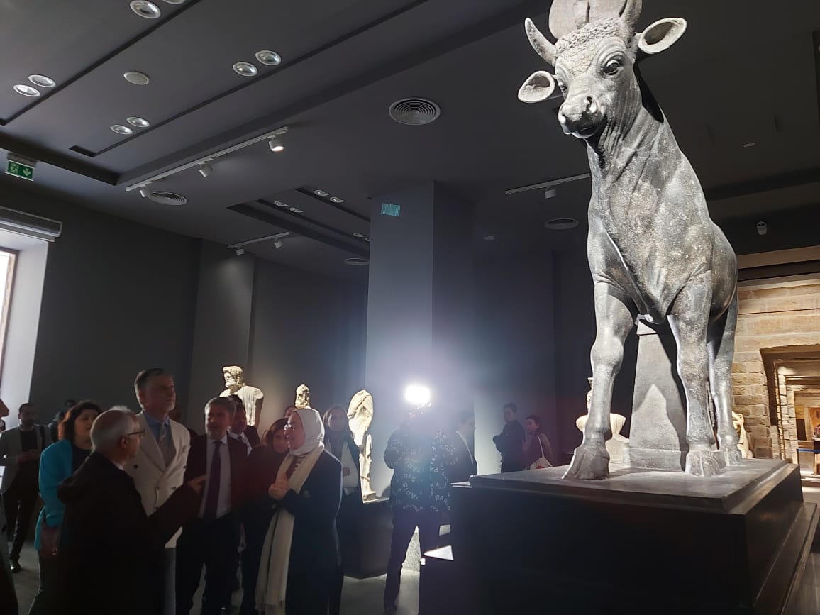 زيارة وزير الثقافة الإيطالى للمتحف الرومانى