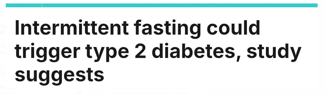 الصيام المتقطع والسكر الصيام المتقطع والسكر