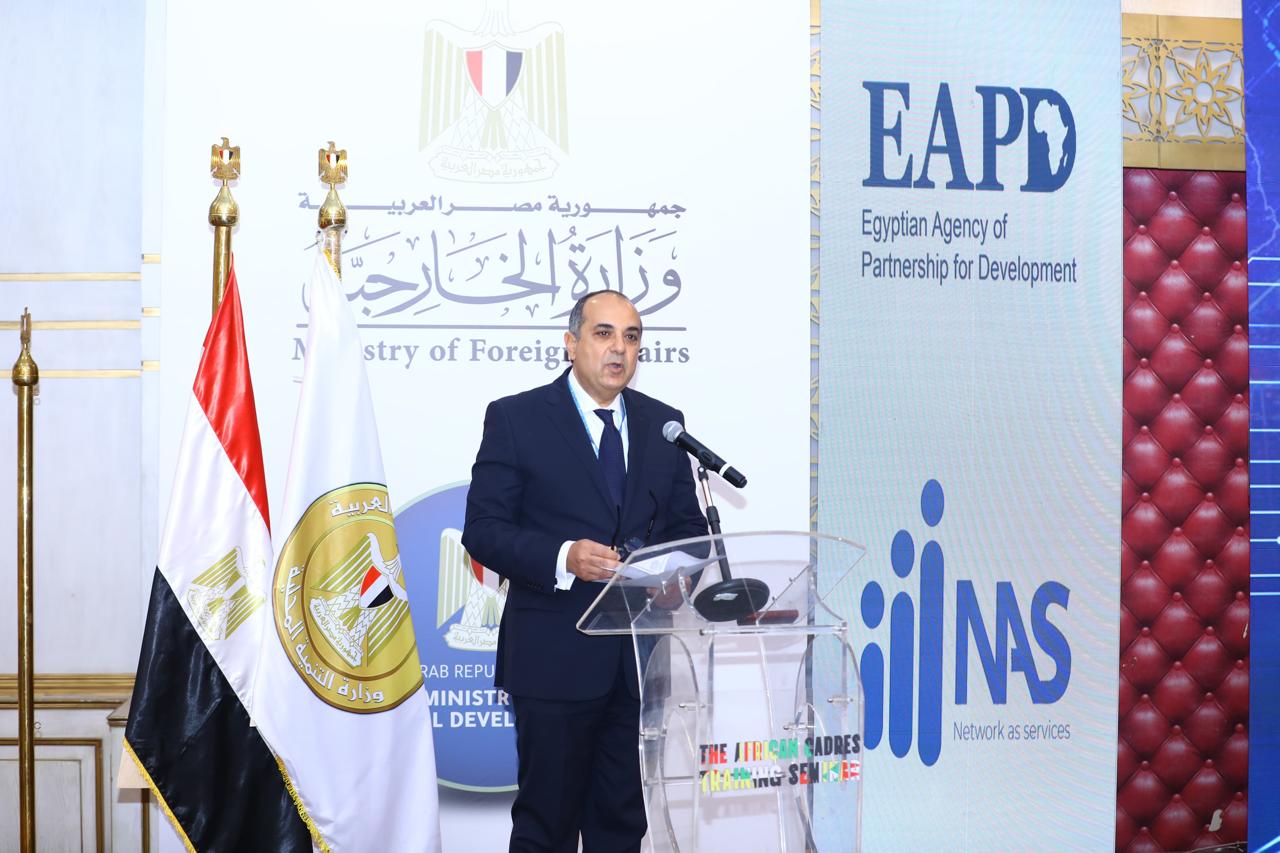 السفير حسام القاويش مساعد وزيرة التنمية المحلية للتعاون الدولي