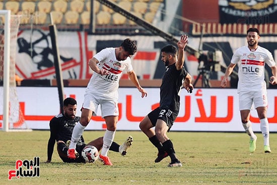 جانب من مباراة الزمالك وبتروجت