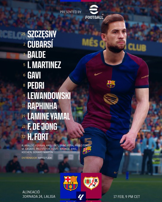 تشكيل برشلونة ضد رايو فاليكانو تشكيل برشلونة ضد رايو فاليكانو