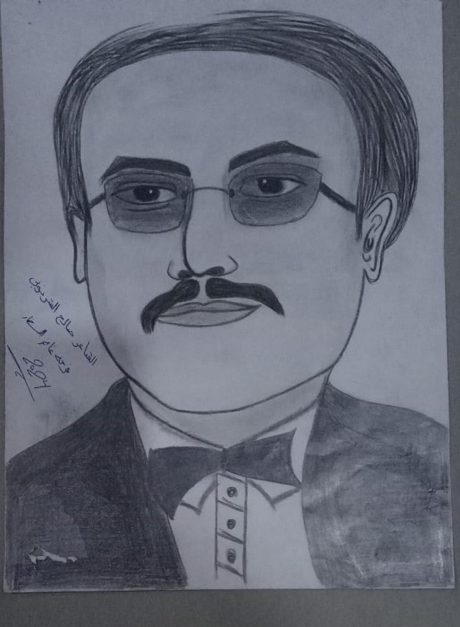 رسمه للشاعر صالح الشرنوبي رسمه للشاعر صالح الشرنوبي