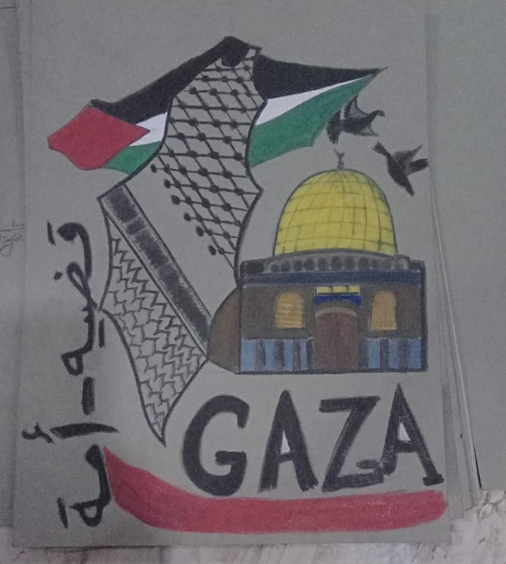 رسمه تعبر عن القضية الفلسطينية رسمه تعبر عن القضية الفلسطينية