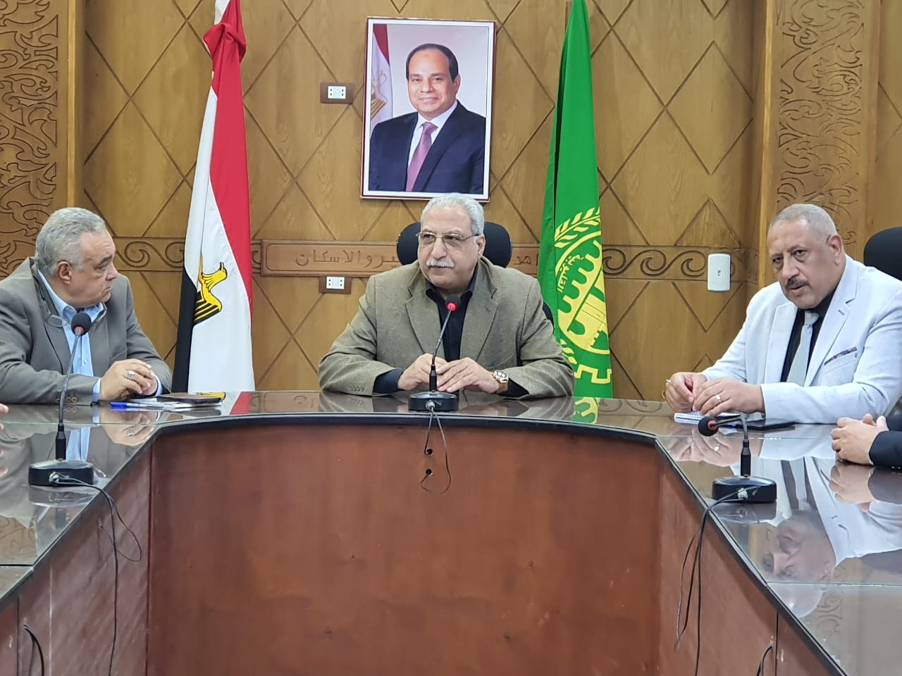 مدير تعليم القليوبية خلال الجتماع