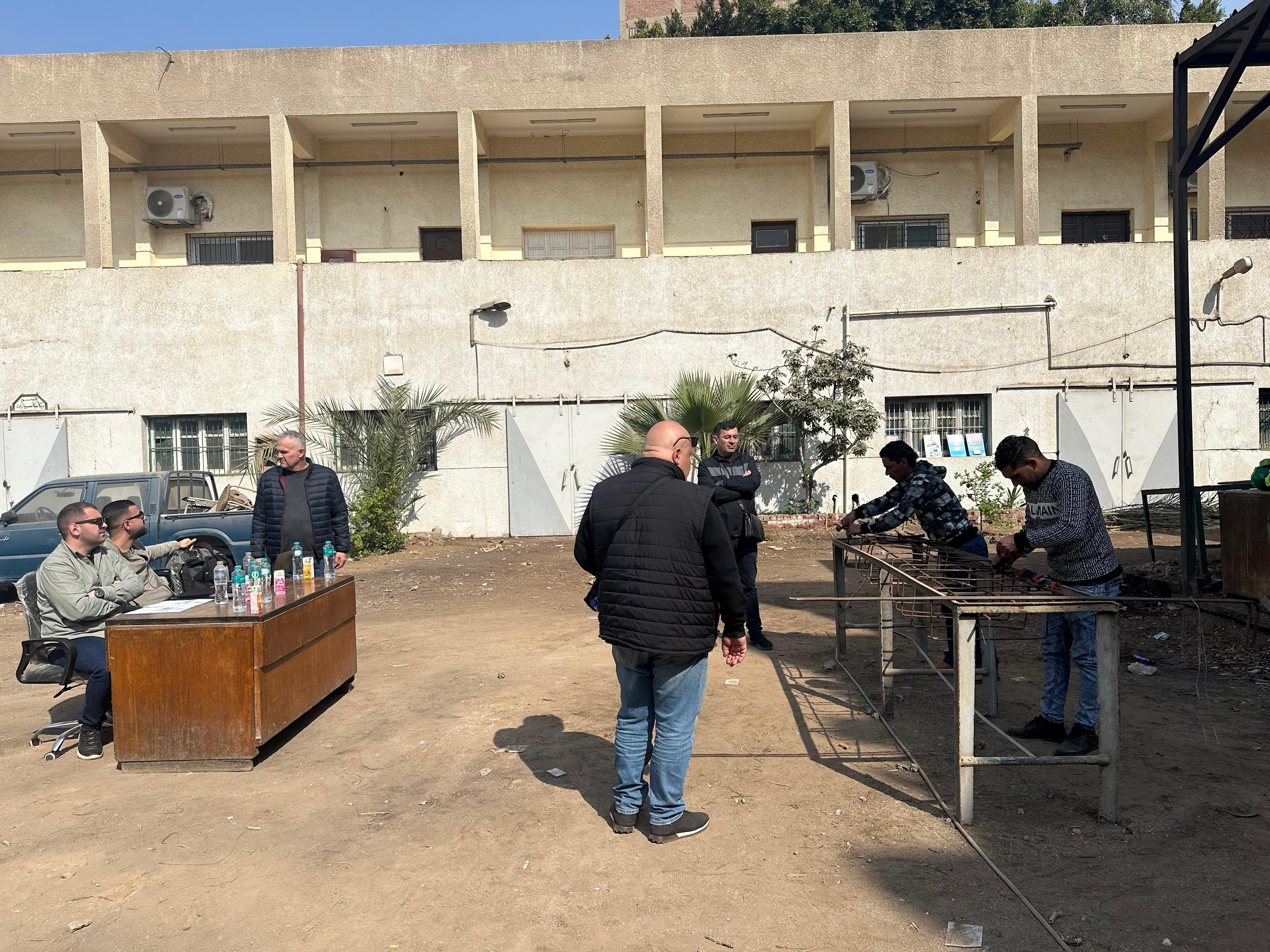 جانب من اختبارات المرشحين للعمل فى البوسنة والهرسك