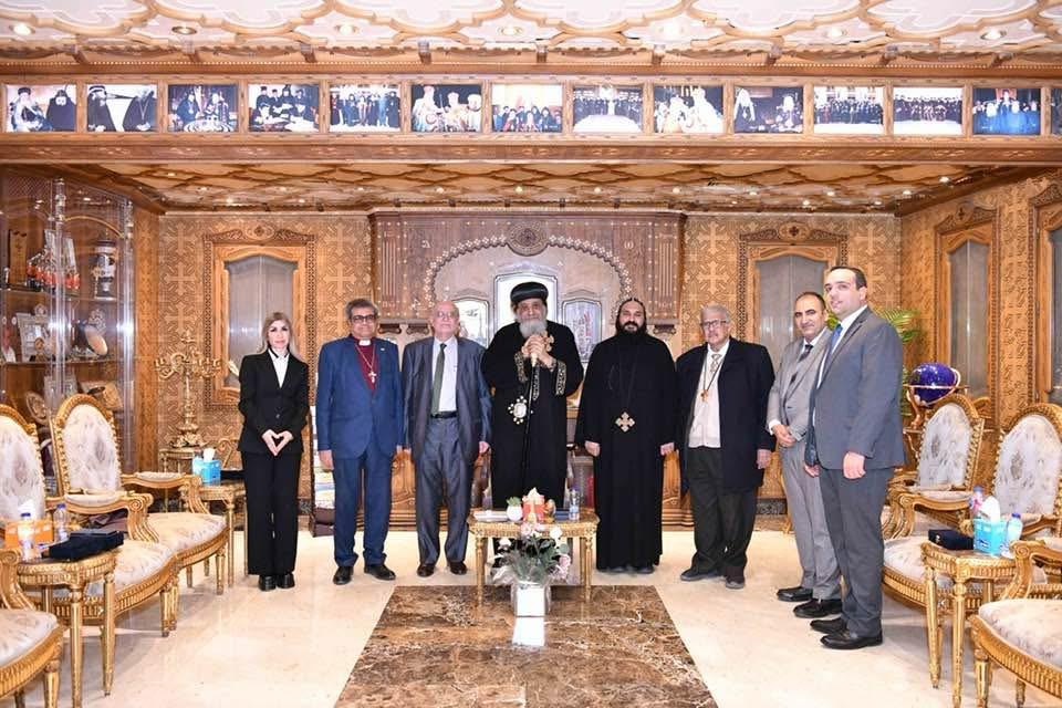 جانب من اجتماع البابا مع المجلس جانب من اجتماع البابا مع المجلس