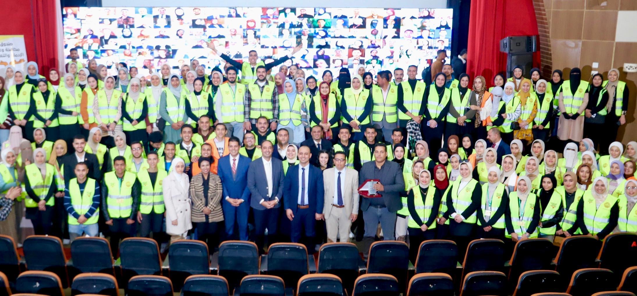 خلال فعاليات تدشين برامج وقائية بكفر الشيخ فى إطار تنفيذ الاستراتيجية الوطنية لمكافحة المخدرات.