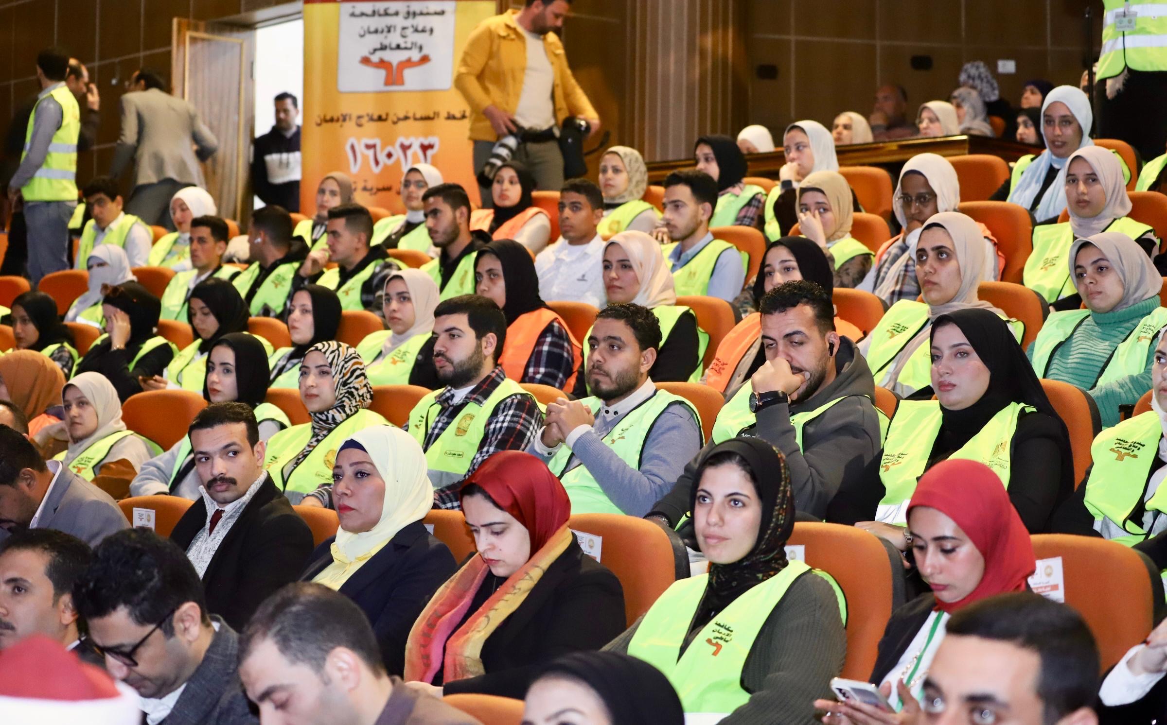 خلال فعاليات تدشين برامج وقائية بكفر الشيخ فى إطار تنفيذ الاستراتيجية الوطنية لمكافحة المخدرات