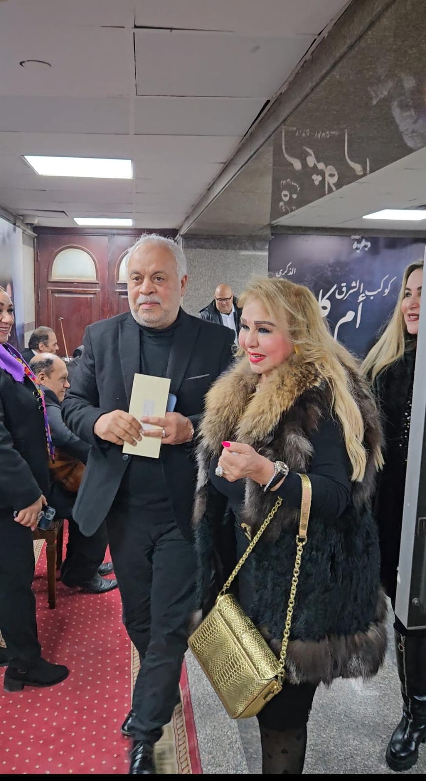 أشرف زكي وسميرة عبد العزيز وكمال ابو رية ومنال سلامة يحضرون احتفالية ام كلثوم بماسبيرو (1)