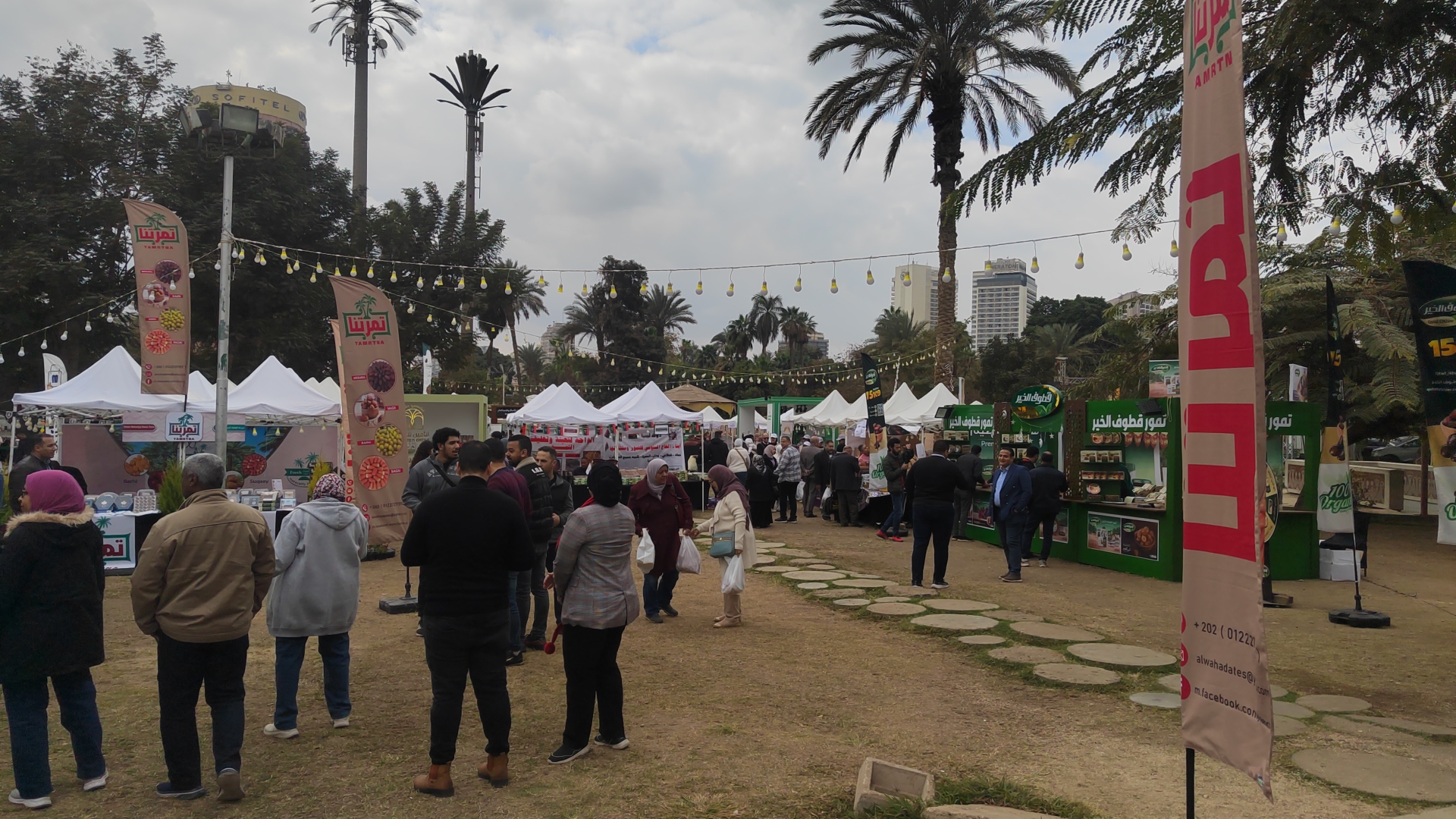 اقبال كبير على مهرجان التمور بالقاهرة