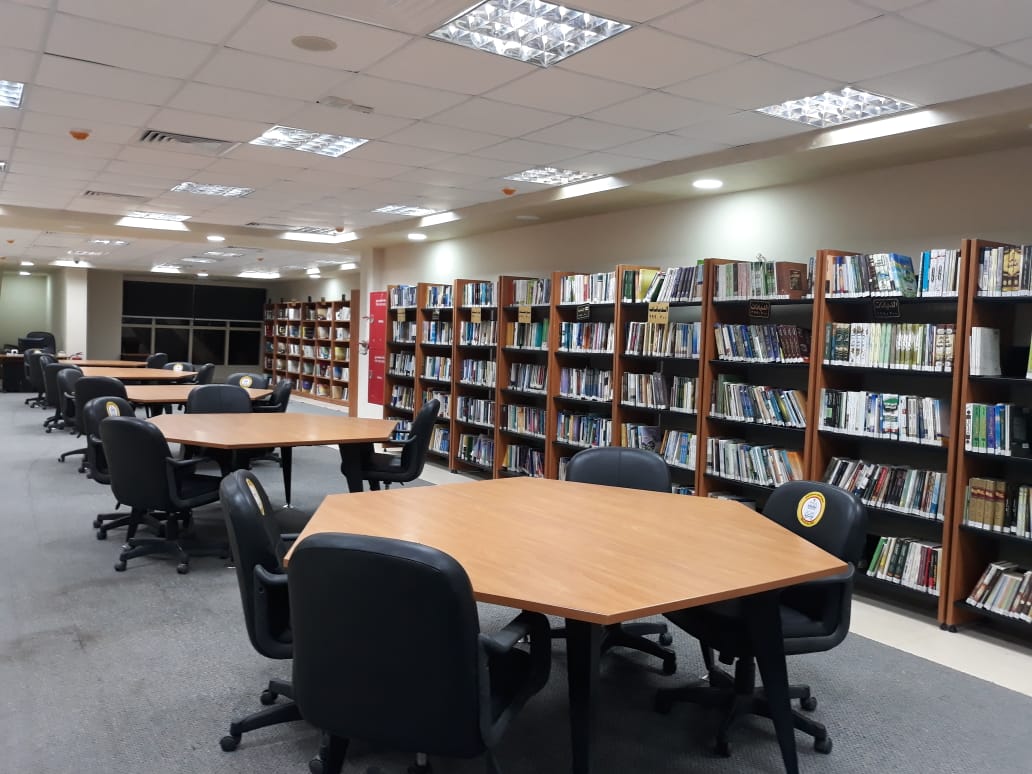 قاعة المكتبات في مكتبة مصر العامة بمطروح