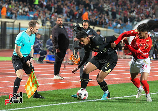 حسام عبد المجيد خلال المباراة حسام عبد المجيد خلال المباراة