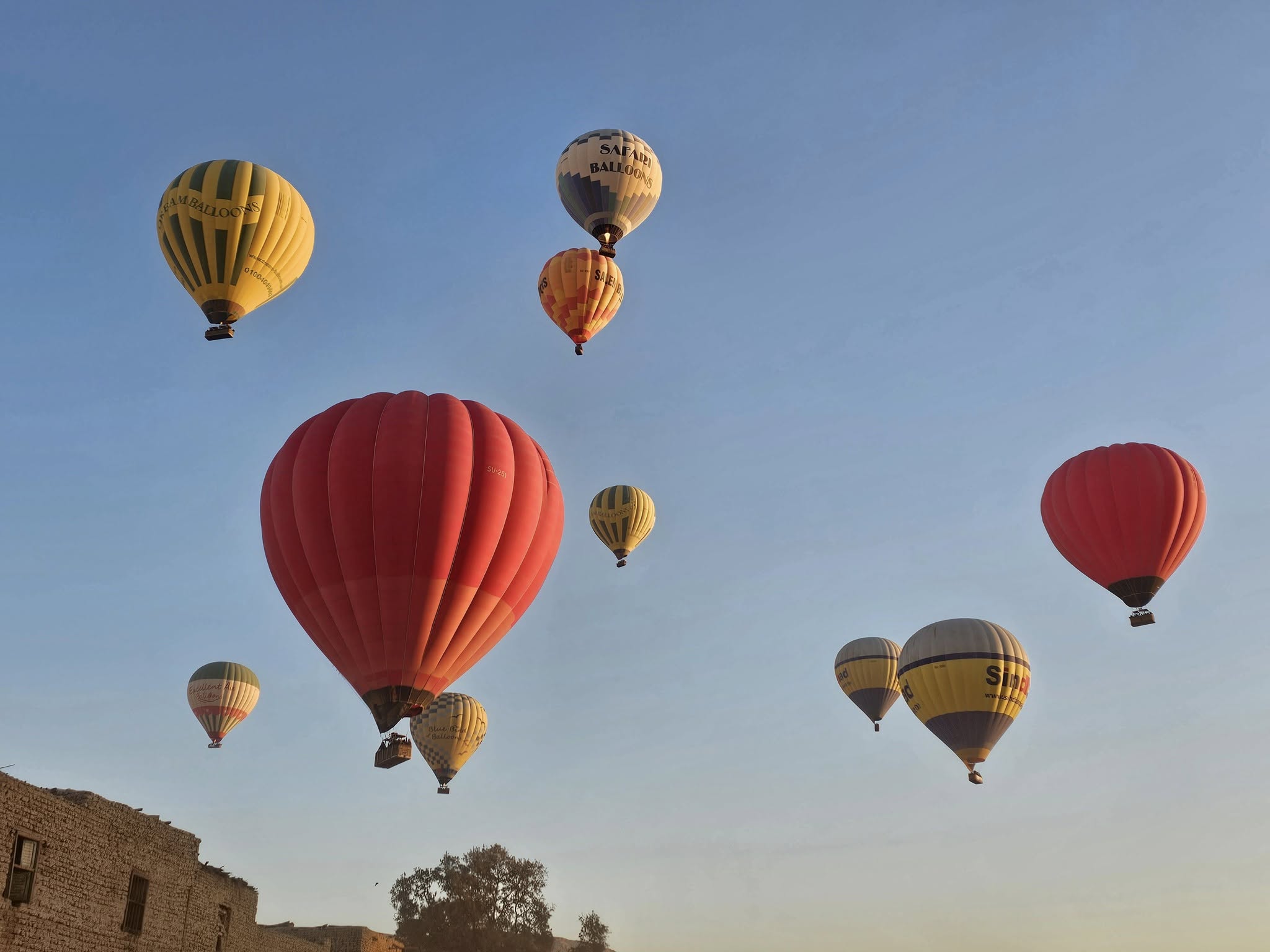 الأقصر تشهد تحليق 2000 سائح على متن 85 رحلة بالون طائر