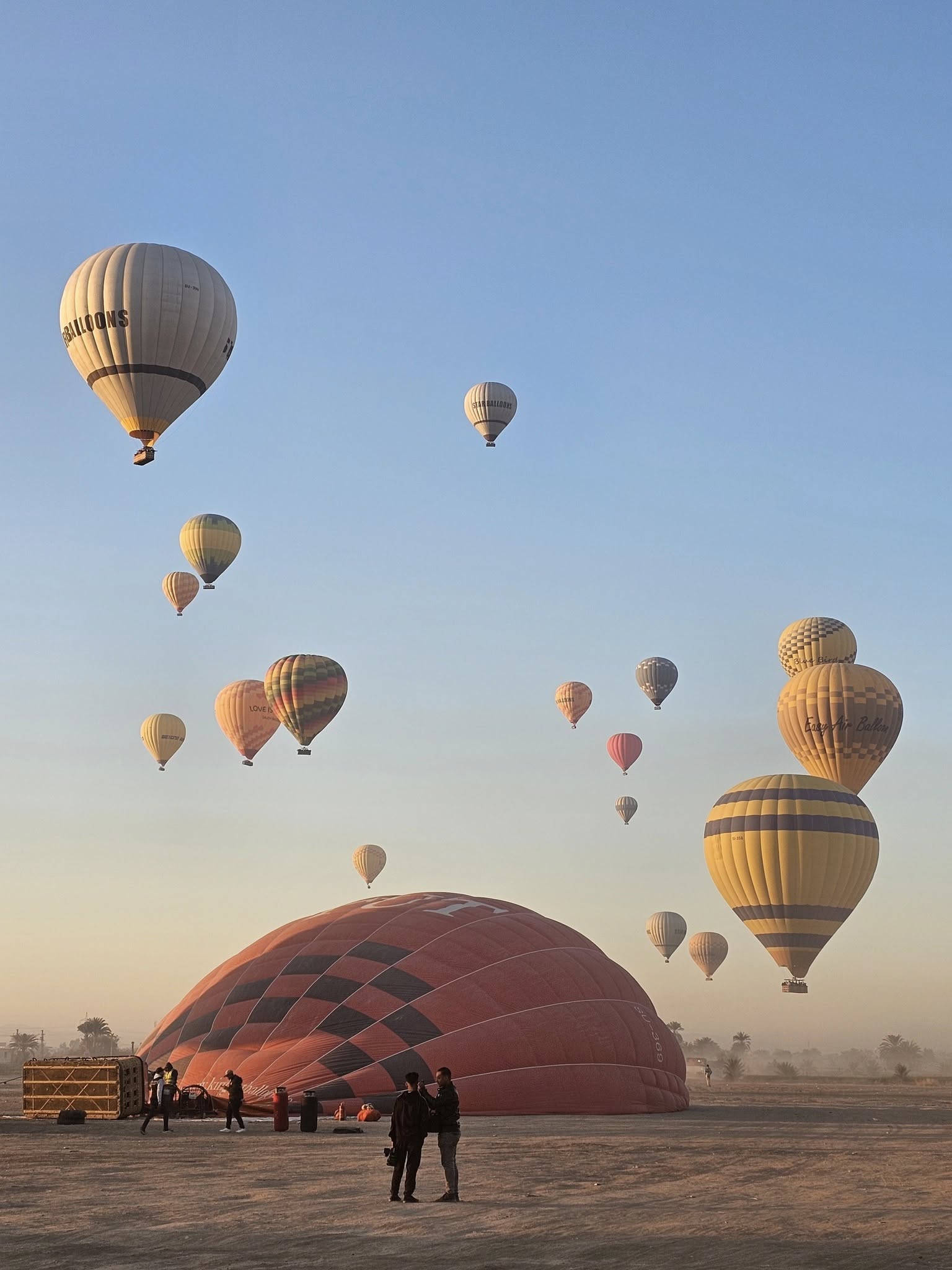 تحليق 2000 سائح على متن 85 رحلة بالون طائر بالبر الغربى