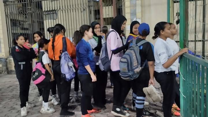 جانب من الفتيات المشاركات جانب من الفتيات المشاركات