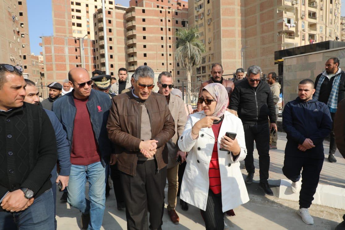 محافظ الجيزة يتفقد التجهيزات النهائية بموقف الشيشيني محافظ الجيزة يتفقد التجهيزات النهائية بموقف الشيشيني