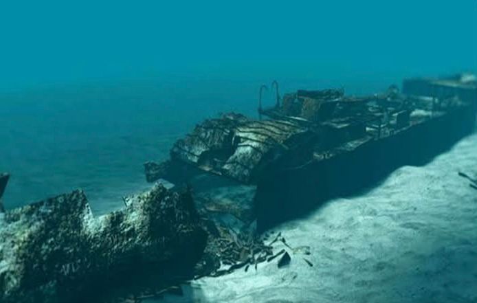 احد السفن الغارقة بابو النحاس 