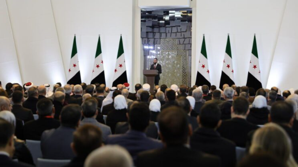 الشرع خلال الكلمة