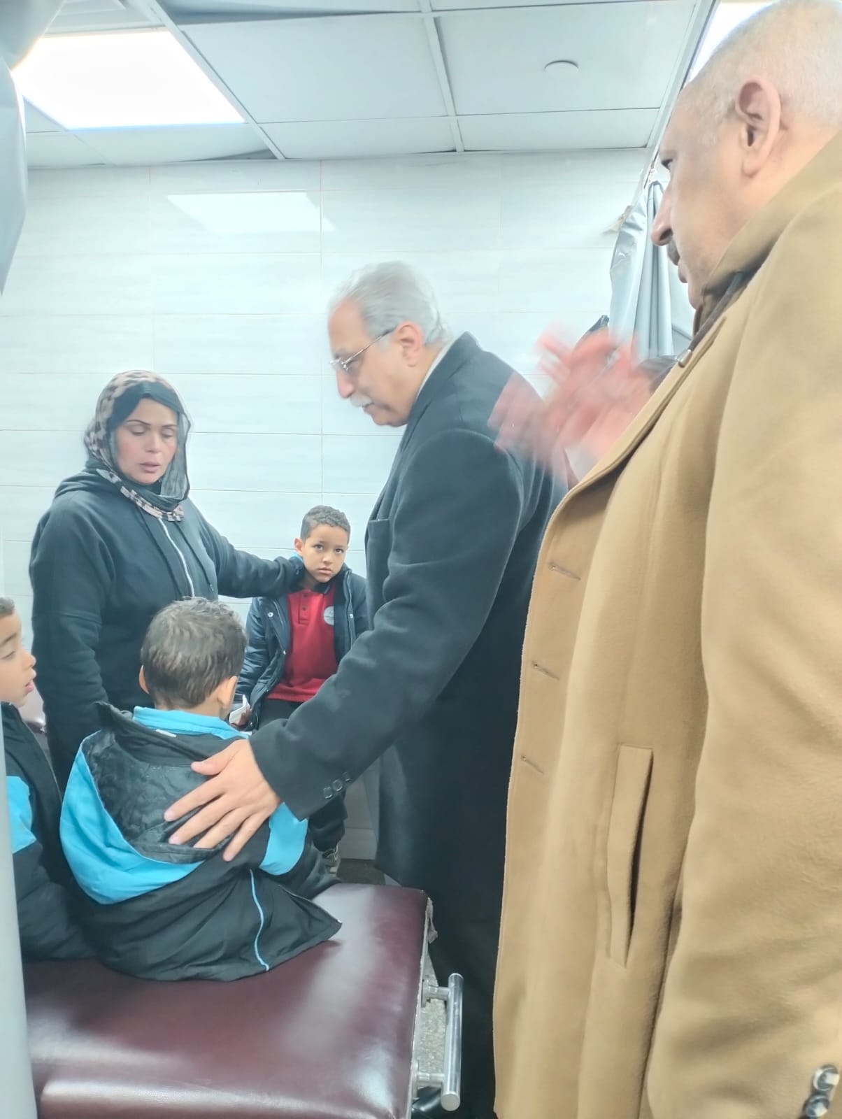 خلال الاطمئنان على حالة الطلاب