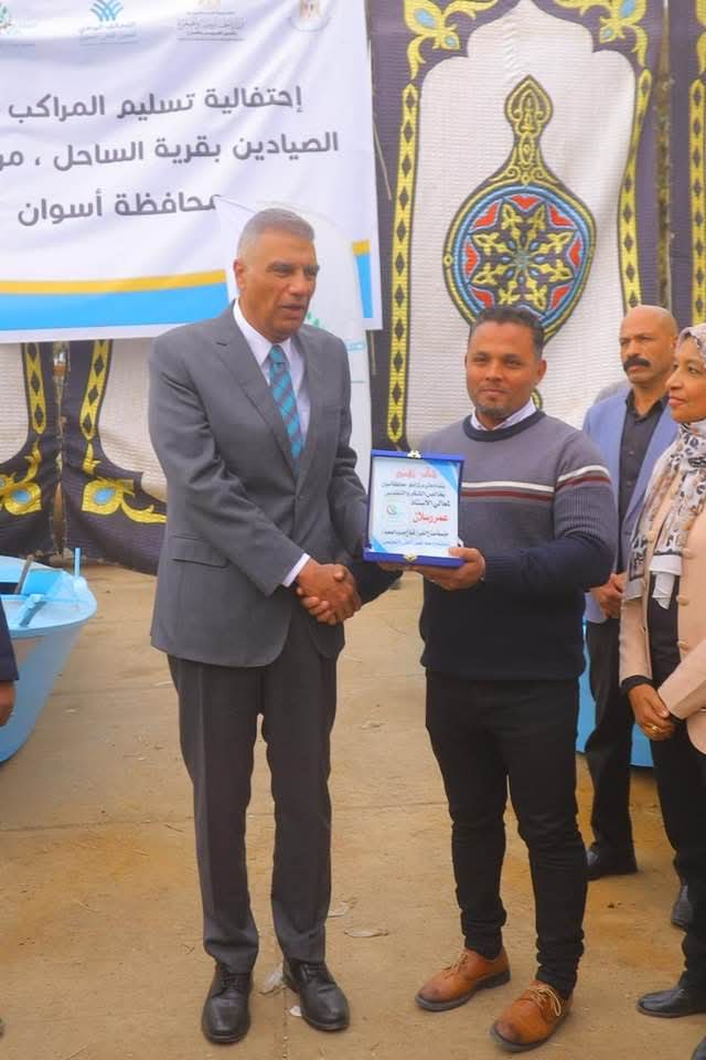 حاكم أسوان خلال الاحتفال حاكم أسوان خلال الاحتفال