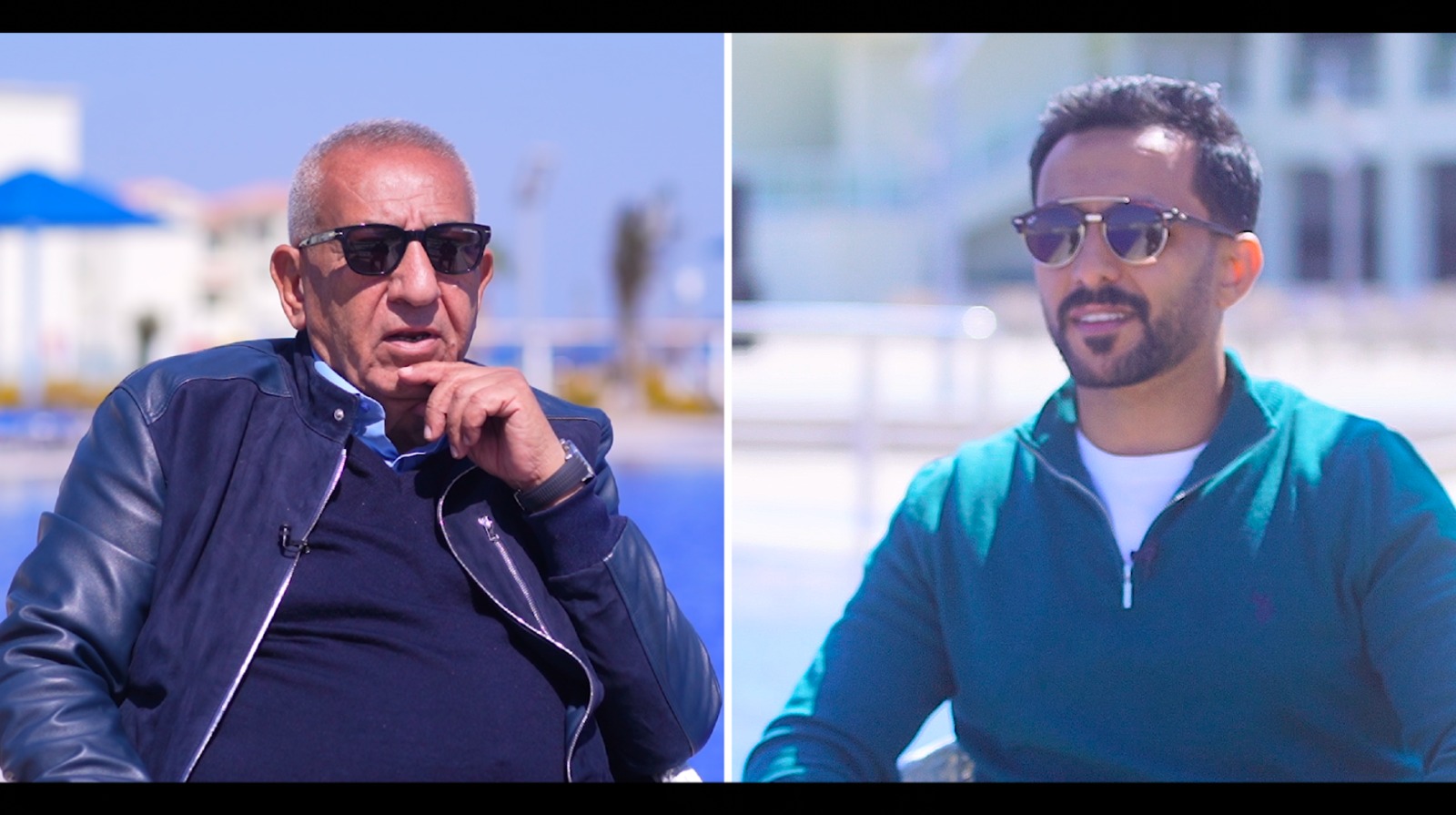 رجل الأعمال كامل أبو علي والزميل محمد أسعد خلال اللقاء  (6)