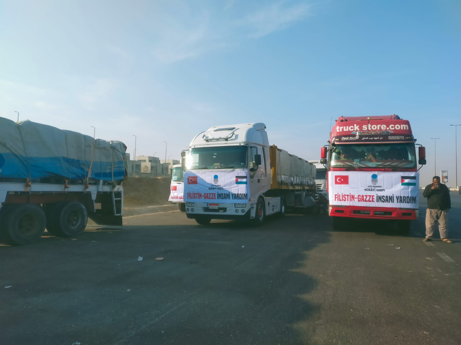 قافلة مساعدات الإغاثة العاجلة لقطاع غزة