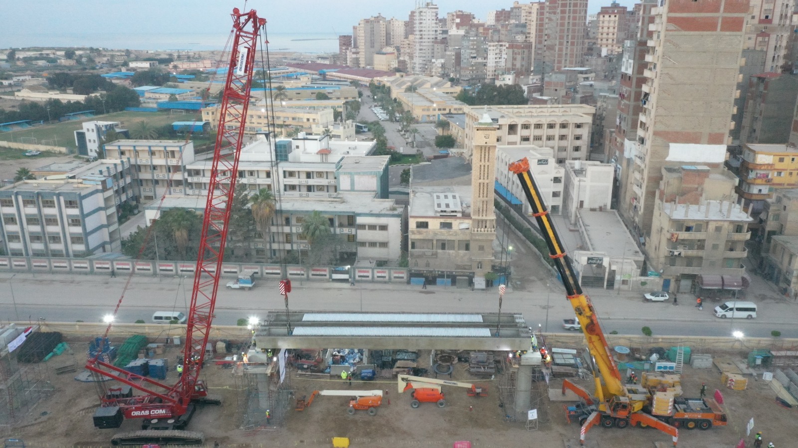 الكمىات الخرسانية بمشروع مترو الإسكندرية