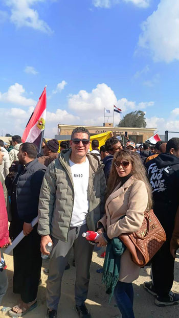 الدكتور إبراهيم المالح مع شيماء أبو العنيين