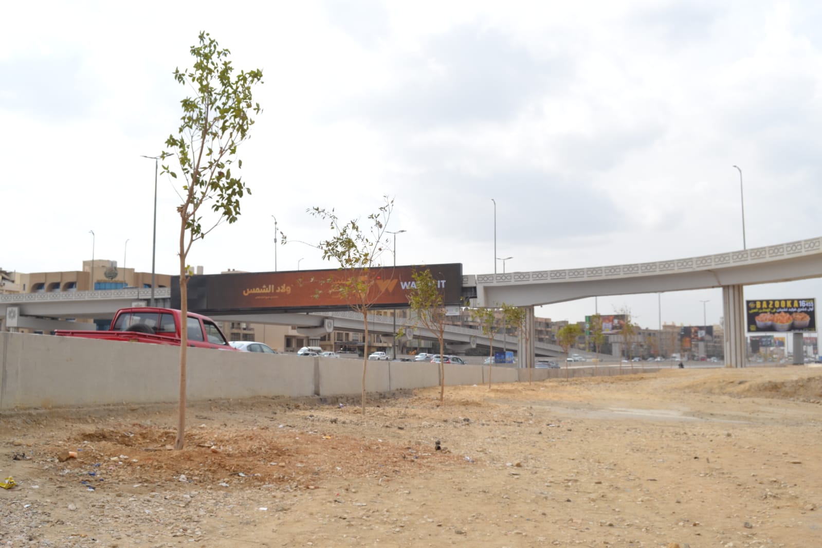 تشجير الطريق الدائري والمحاور تشجير الطريق الدائري والمحاور