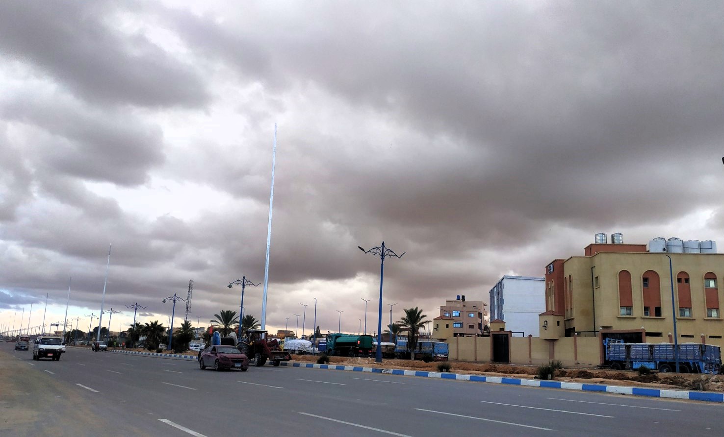 تقلبات جوية ورياح وبرد على مطروح تقلبات جوية ورياح وبرد على مطروح
