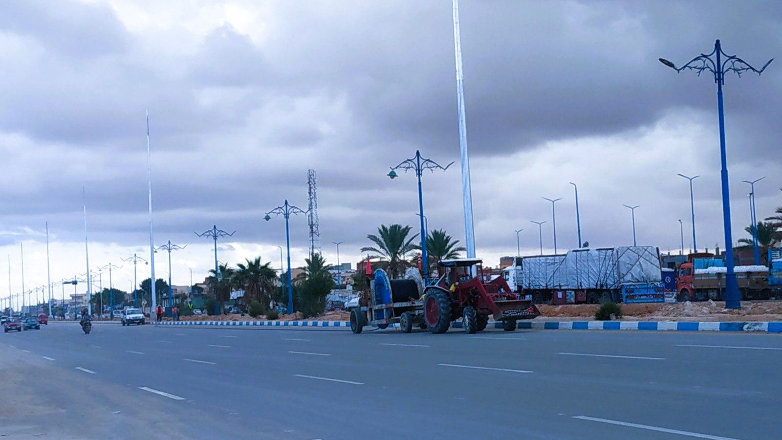 اجواء محافظة مطروح خلال المنخفض الجوي