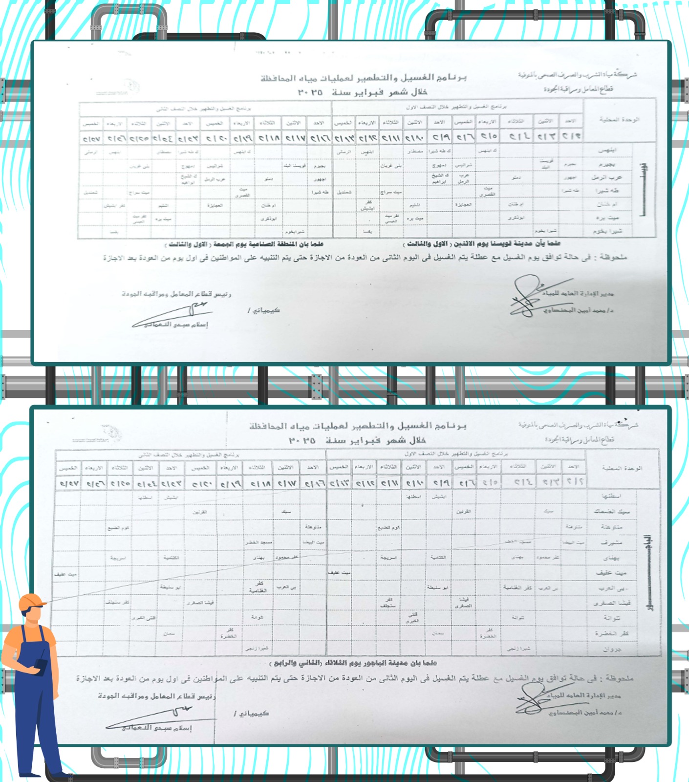 خطة غسيل شبكات المياه خلال شهر فبراير 2025 (3)