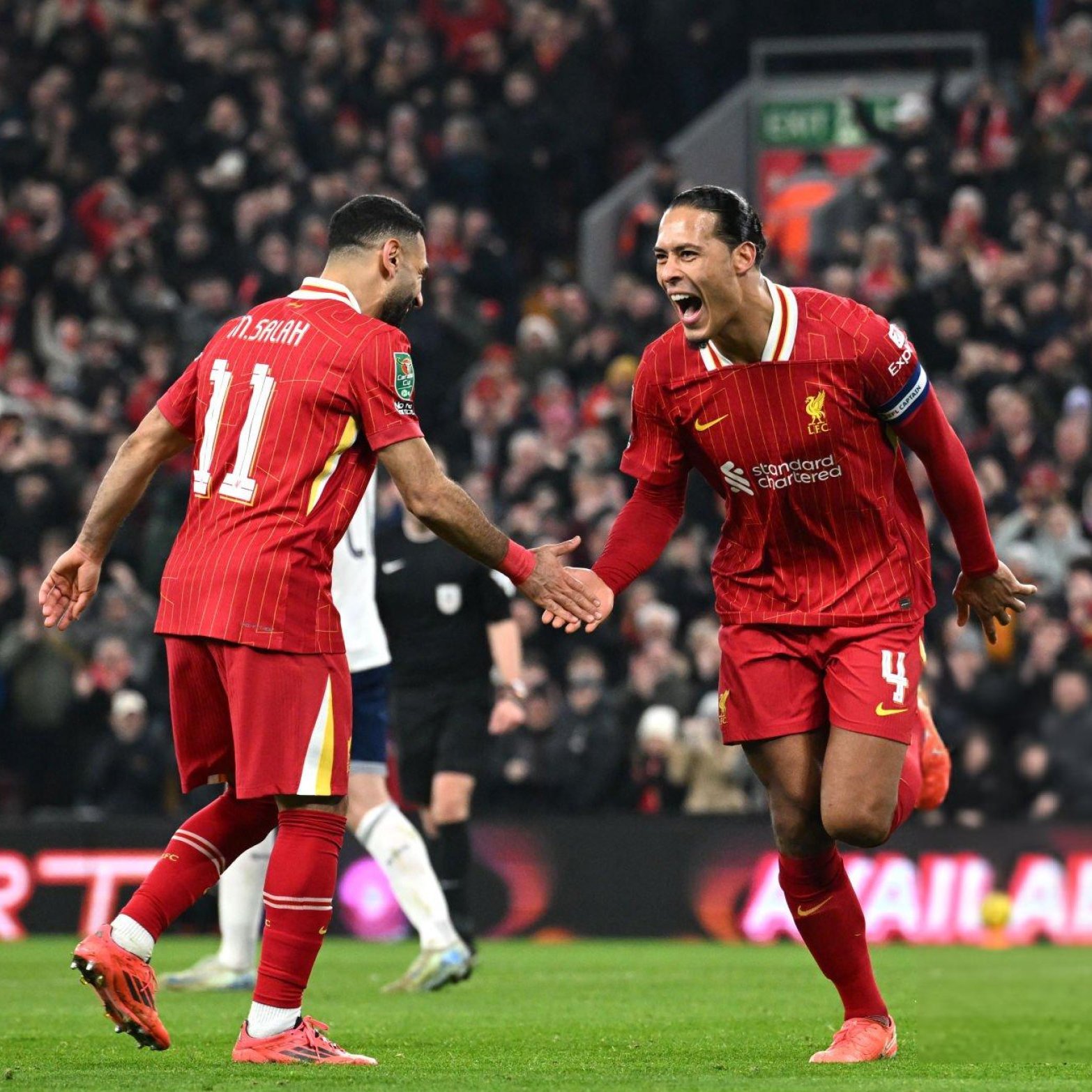 محمد صلاح وفان دايك