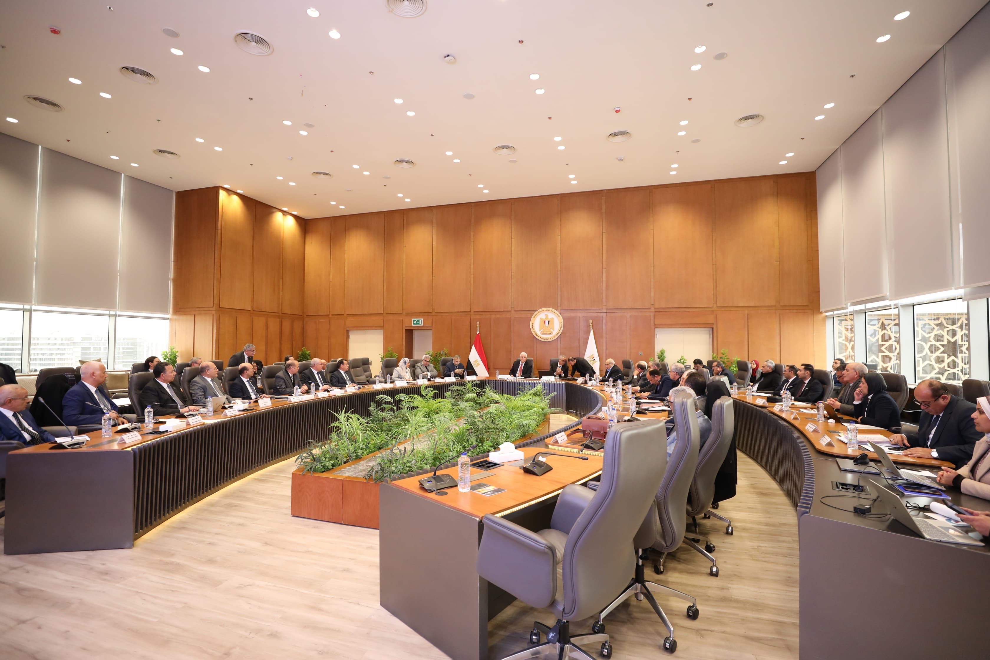 جانب من اجتماع مجلس الجامعات الأهلية