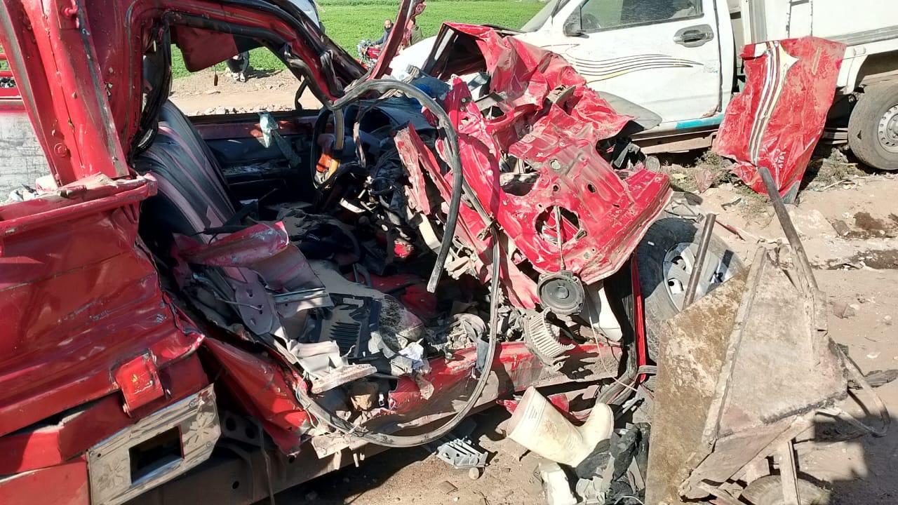 حادث التصادم فى المنيا حادث التصادم فى المنيا