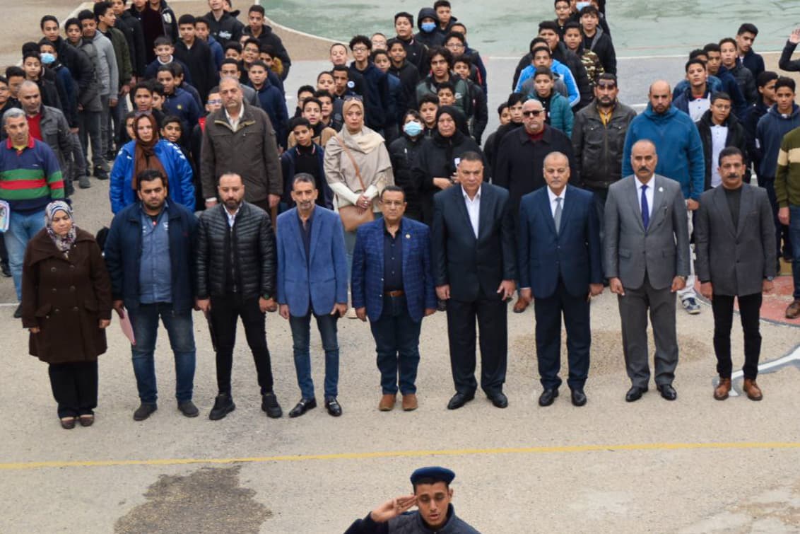 جانب من تحية العلم اليوم جانب من تحية العلم اليوم