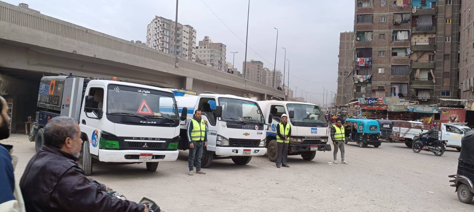 انتشار المعدات بشوارع مدن المحافظة