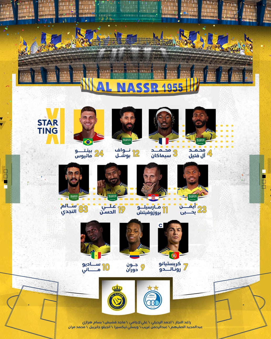 تشكيل النصر تشكيل النصر