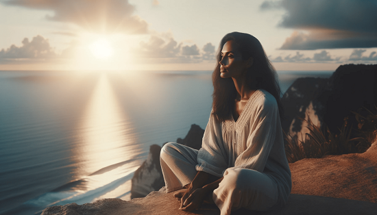 الاحساس بالهدوء