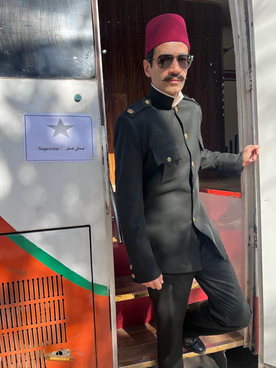 صدقي صخر ينشر صور من كواليس مسلسل النص (1)