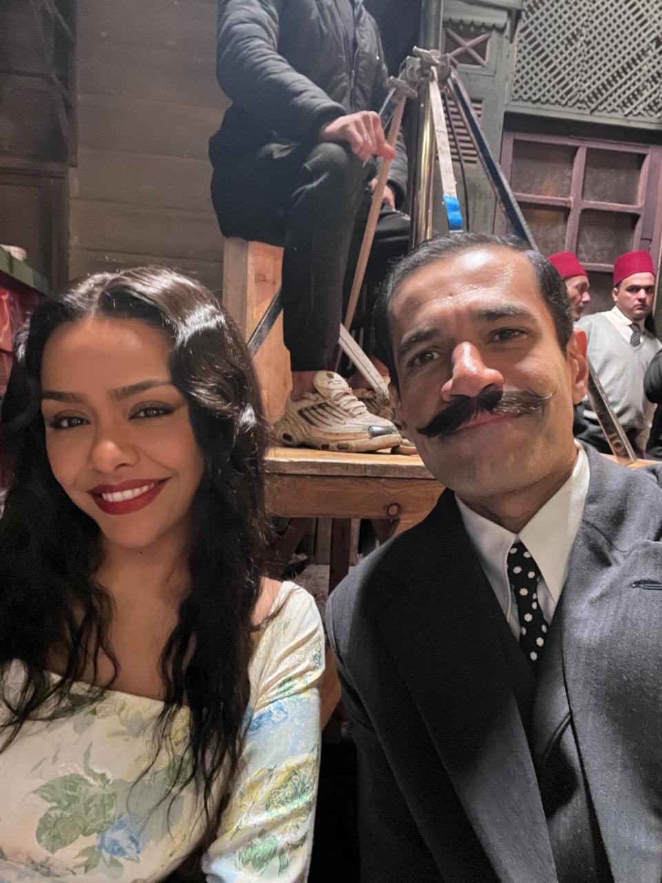 صدقي صخر ينشر صور من كواليس مسلسل النص (2)