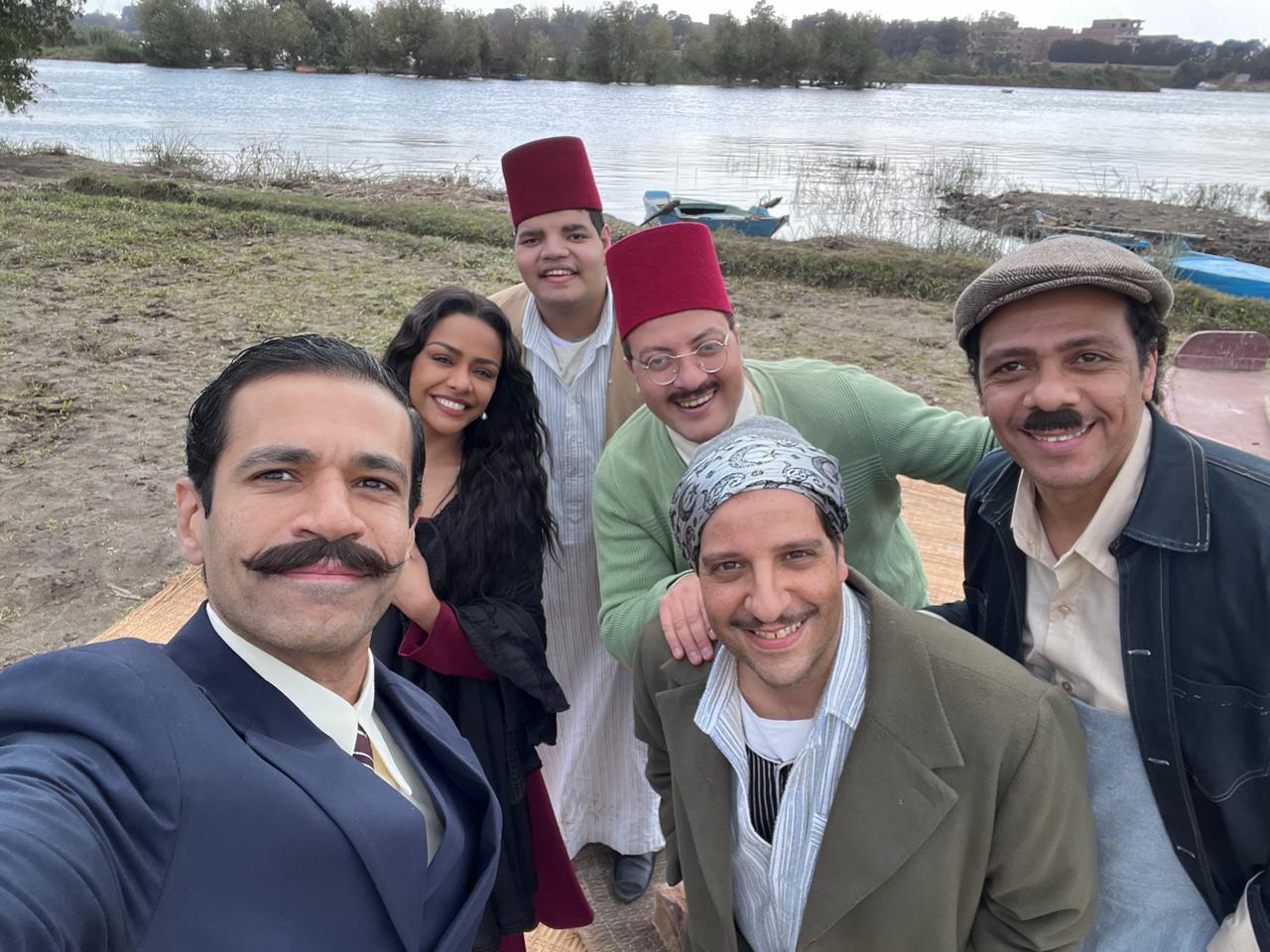 صدقي صخر ينشر صور من كواليس مسلسل النص (3)