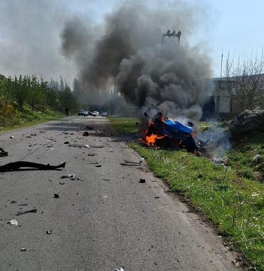 قصف السيارة