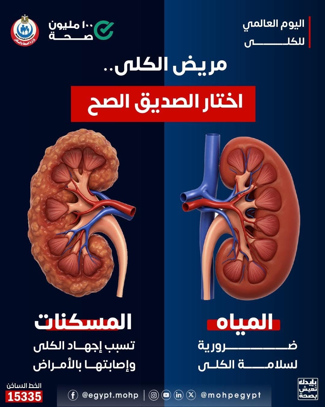 رسالة هامة لصحة الكلى