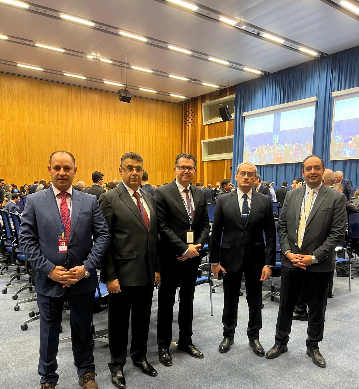 الدكتور عمرو عثمان والسفير محمد نصر واللواء محمد زهير والكاتب الصحفى مدحت وهبه