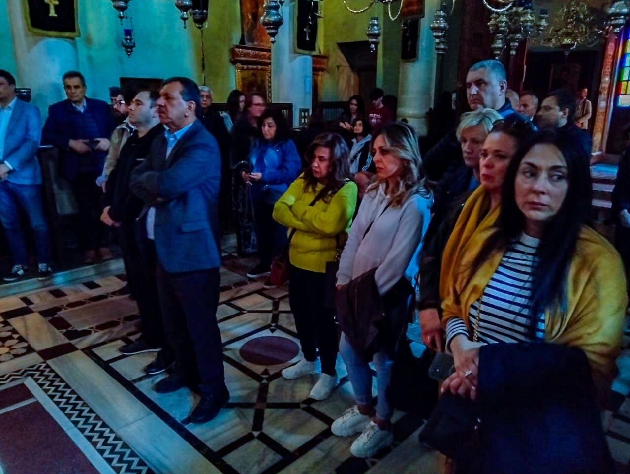 وفد جمعية البرلمانية الأرثوذكسية أثناء الصلاة بدير سانت كاترين وفد جمعية البرلمانية الأرثوذكسية أثناء الصلاة بدير سانت كاترين