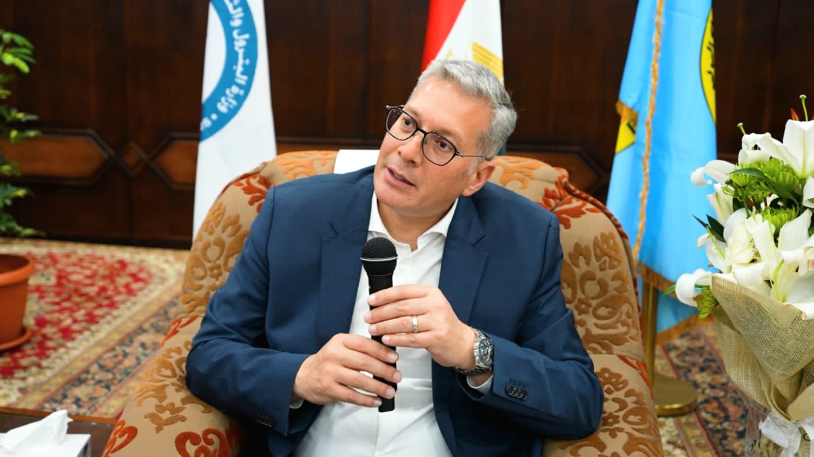 زيارة المهندس كريم بدوى وزير البترول والثروة المعدنية، موقع شركتى جابكو والعامة للبترول بمنطقة خليج السويس (8)