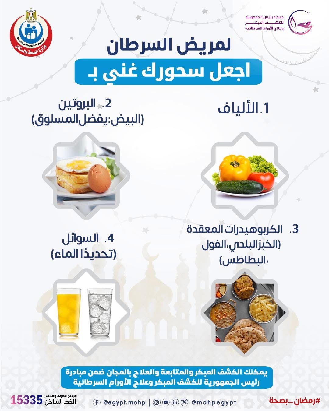 لمرضى السرطان حول السحور الصحى لمرضى السرطان حول السحور الصحى