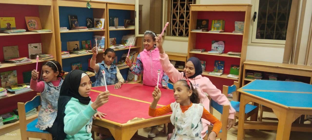 فرحة الأطفال بالمشاركة فى الفعاليات الثقافية الرمضانية